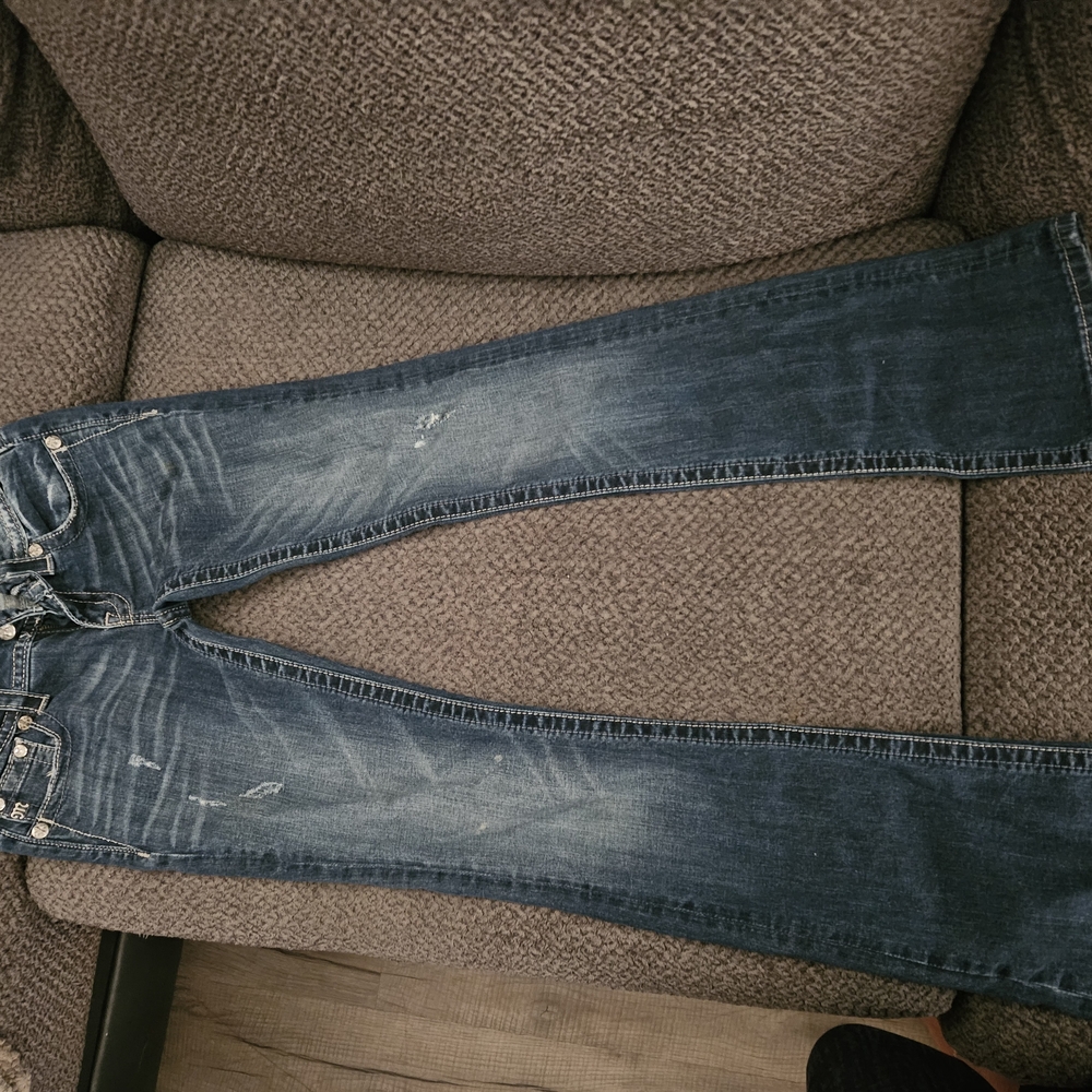 Miss Me Denim with Silver Accents